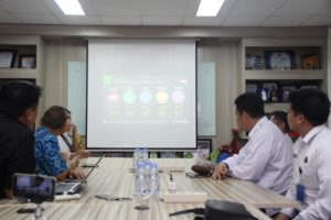 Kunjungan Kepala Balai Rehabilitasi BNN Baddoka di Kantor Redaksi Tribun Timur