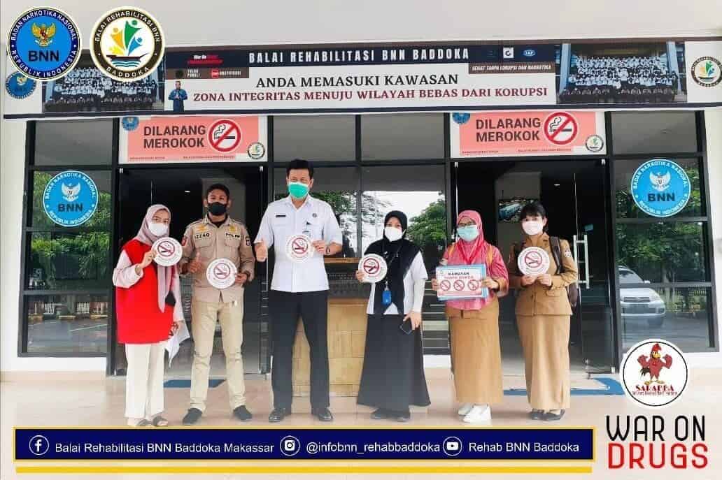 Pemantauan dan Pengawasan KSR (Kawasan Tanpa Rokok) oleh Dinas Kesehatan Masyarakat Puskesmas Sudiang terhadap Balai Rehabilitasi BNN Baddoka Pemantauan dan Pengawasan KSR (Kawasan Tanpa Rokok) oleh Dinas Kesehatan Masyarakat Puskesmas Sudiang terhadap Balai Rehabilitasi BNN Baddoka