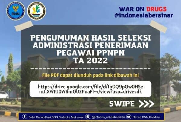 Pengumuman Hasil Seleksi Administrasi Penerimaan Pegawai PPNPN TA. 2022