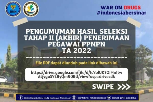 Pengumuman Hasil Seleksi Tahap II (Akhir) Penerimaan Pegawai PPNPN TA. 2022