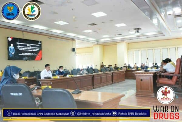 Kepala Balai Rehabilitasi BNN Baddoka menghadiri Undangan Ketua DPRD Sulawesi Selatan