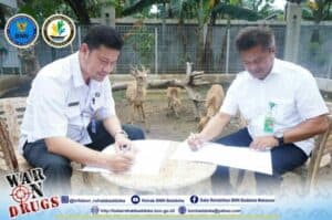 Kegiatan Penandatanganan Perpanjangan Perjanjian Kerja Sama / MoU antara Balai Rehabilitasi BNN Baddoka dengan Balai Besar Konservasi Sumber Daya Alam (BBKSDA)